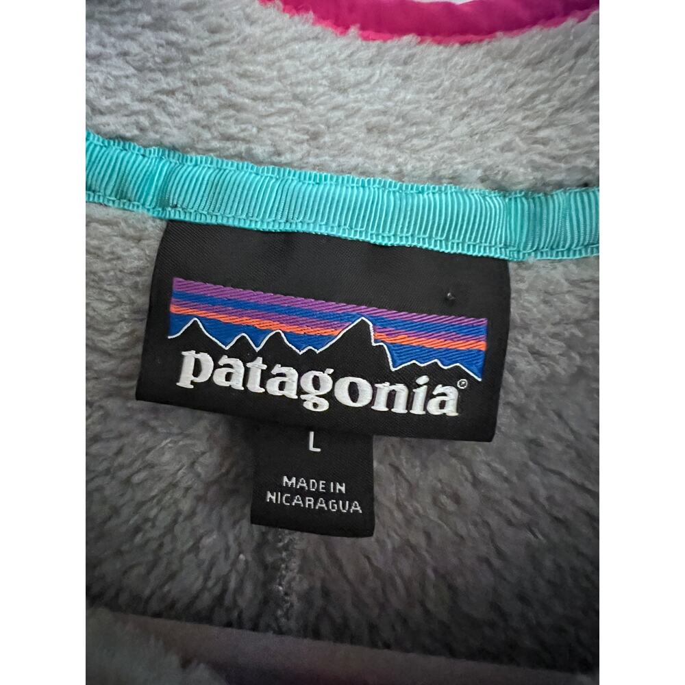 Patagonia Worn Wear Women's Re-Tool 1/2-Zip Pullover L Tailored Grey Colorblock - Picture 5 of 9